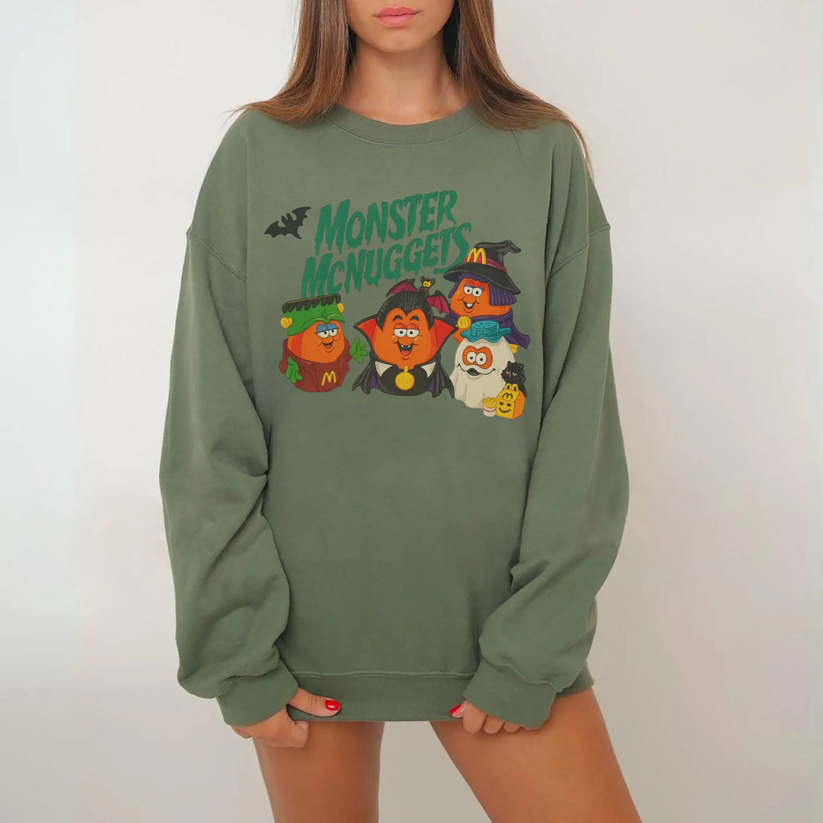 Vintage Halloween Nuggets Sweatshirt, 90s Monster Nuggets Shirt, Retro Halloween Sweatshirt, Halloween Nugget Shirt, Summerween Tee