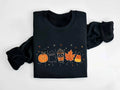Halloween Coffee Sweatshirt, Cute Fall Shirt, Iced Coffee Lover Gift, Pumpkin Spice Latte T-Shirt, Spooky Season Drink Shirt, Autumn Tee